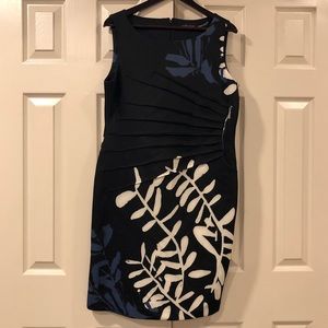 IVANKA TRUMP Black pattern cocktail dress - 16